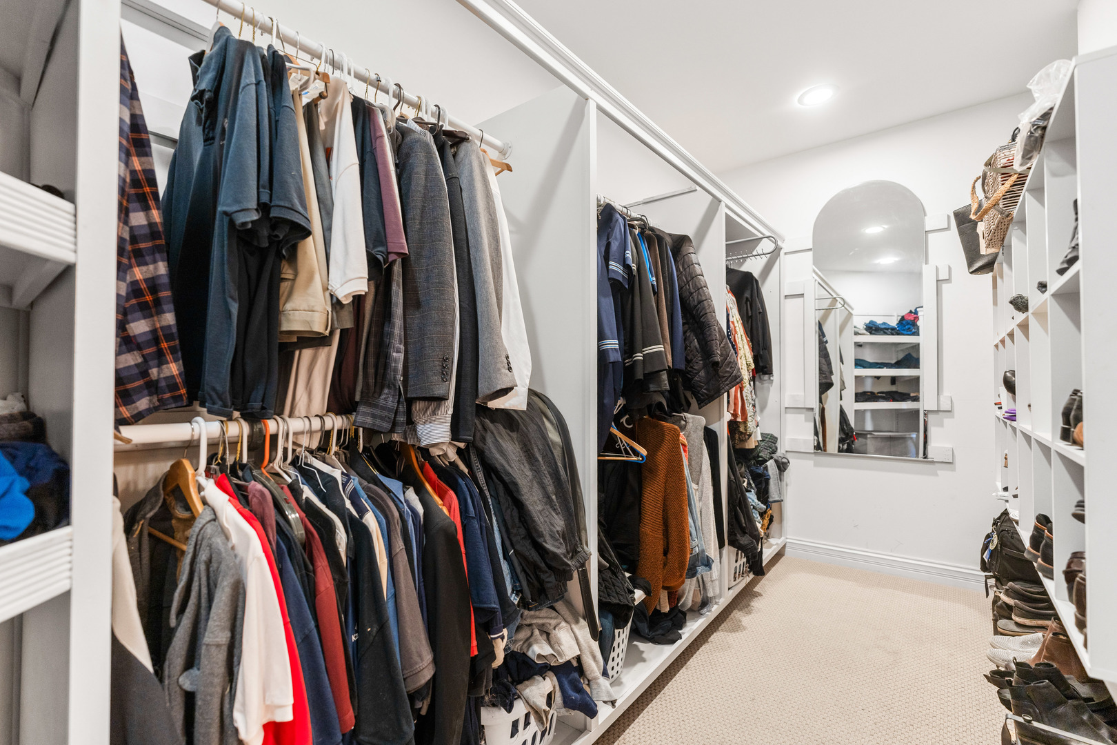 2601 North 3653rd Road Sheridan, IL 60551 - Photo 21 of 85 a view of walk in closet with clothes and shoes