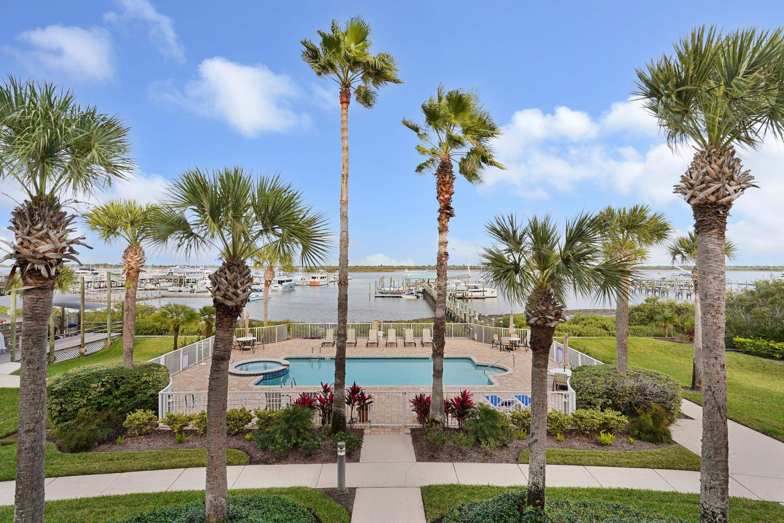 33 Comares Avenue, Unit 203 St. Augustine, FL 32080 - Photo 31 of 39 Community pool with a water view