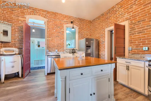 a bathroom with a sink double vanity and a mirror