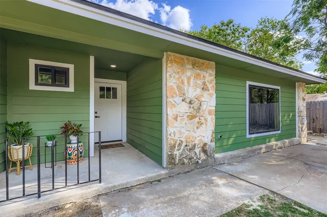 a house with a outdoor space