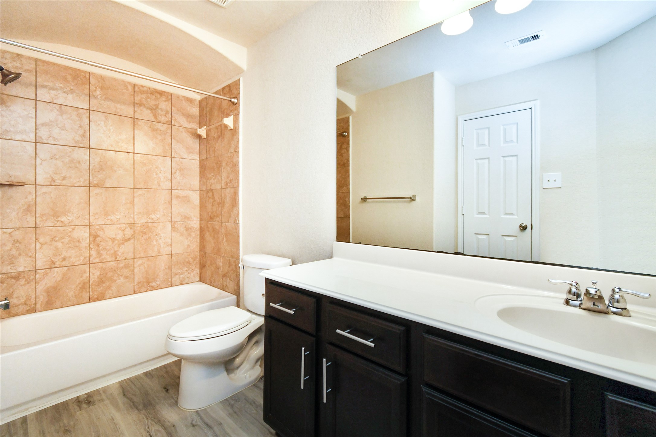 3227 Thicket Path Way Katy, TX 77493 - Photo 33 of 40 a bathroom with a sink a toilet and shower