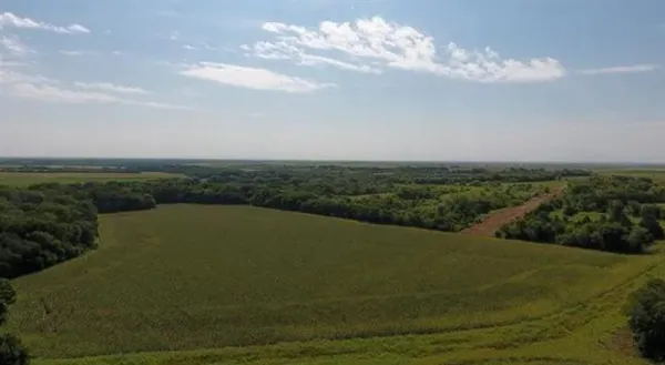 a view of a big room with mountain