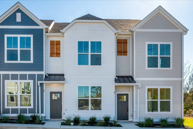 front view of a brick house
