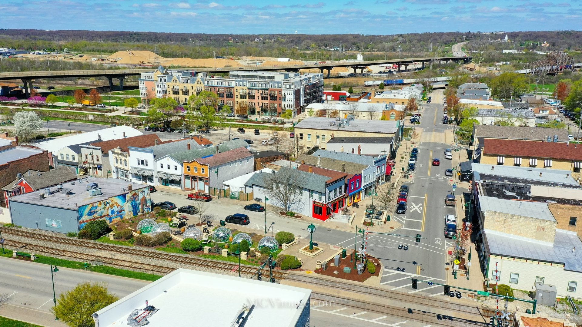 512 Porter Street, Unit B Lemont, IL 60439 - Photo 16 of 22 an aerial view of multiple house