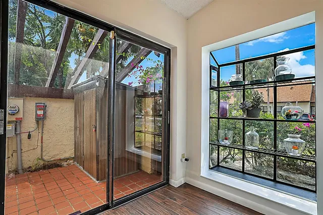 a view of a entryway door