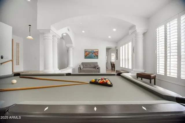 a room with furniture and window