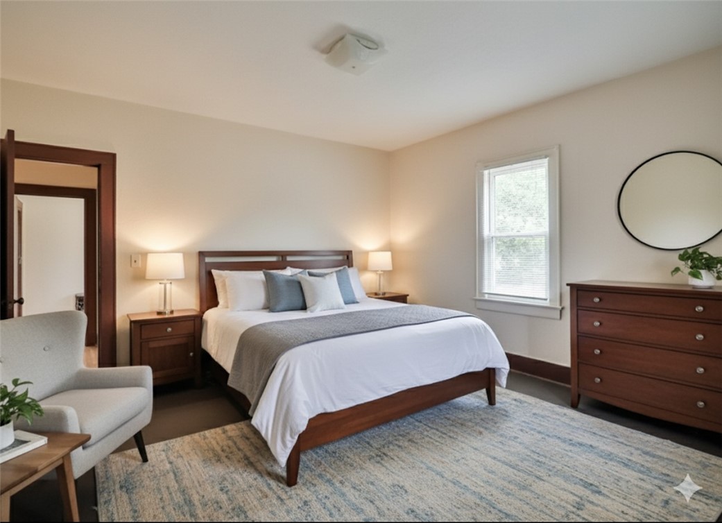 190 Weaver Street Rochester, NY 14621 - Photo 16 of 28 Photo has been digitally staged - Lower bedroom 2