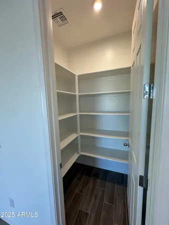 a close view of closet
