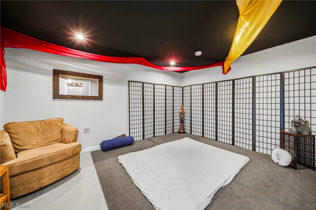 2850 South Ridge Road Perry, OH 44081 - Photo 27 of 41 Sitting room featuring recessed lighting and carpet floors
