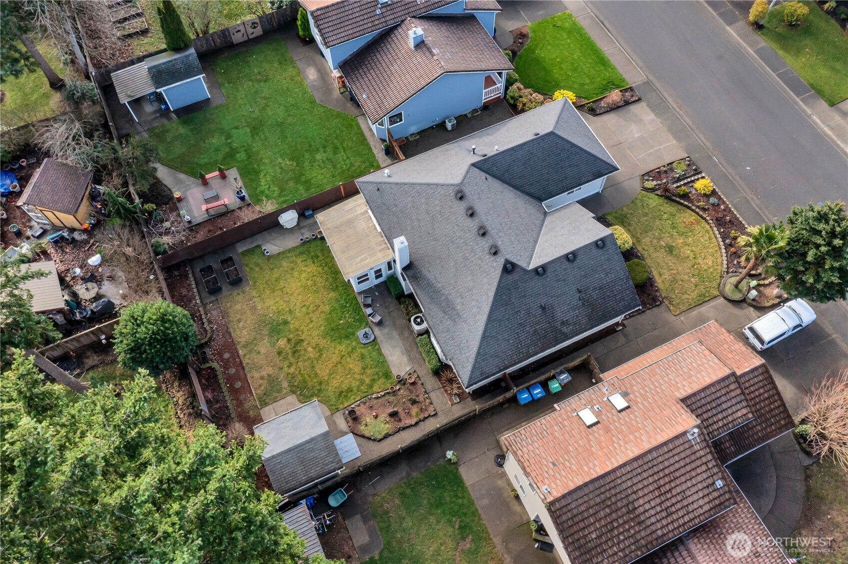 28012 236th Avenue Southeast Maple Valley, WA 98038 - Photo 37 of 39 an aerial view of a house with a garden