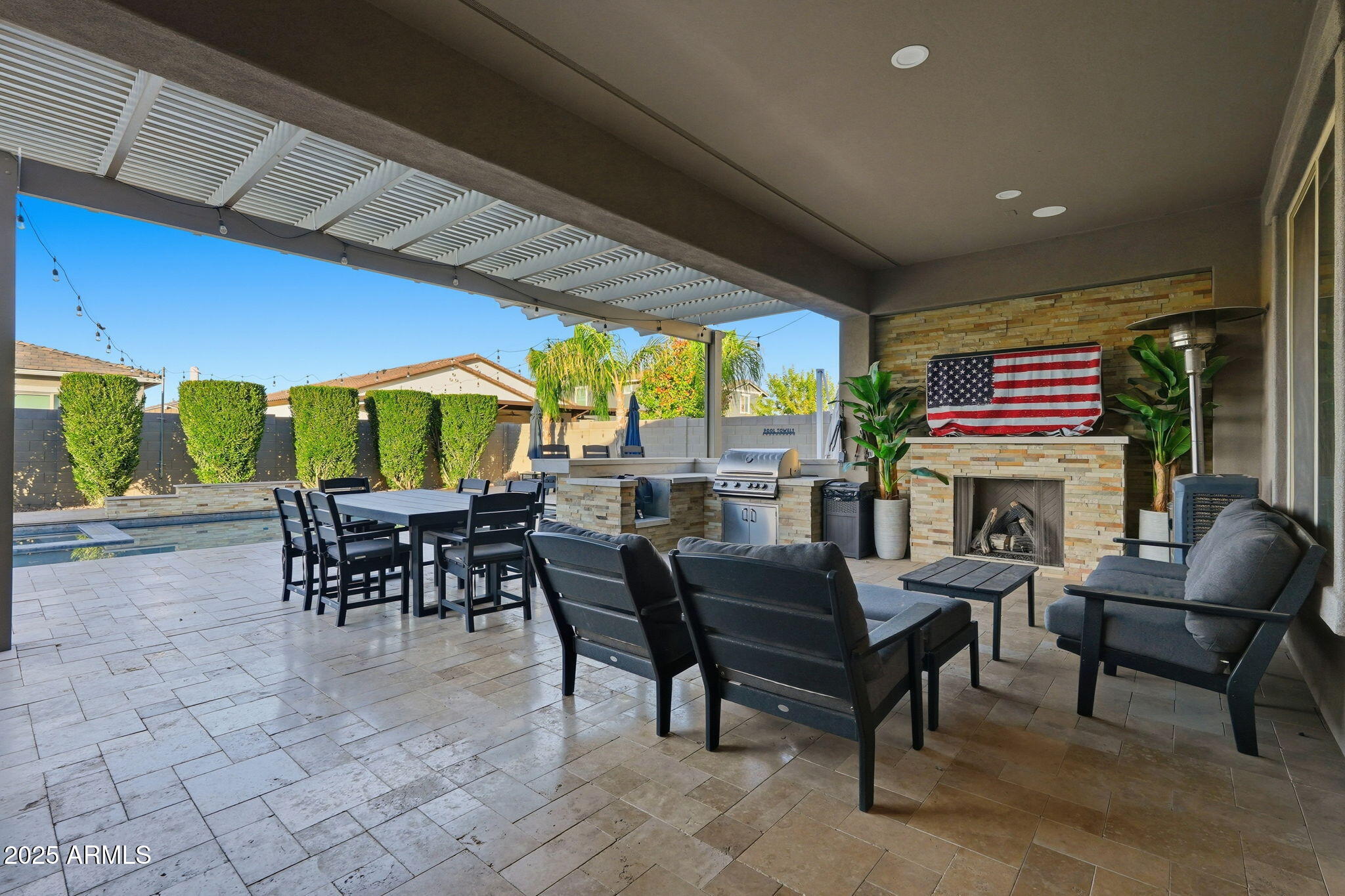 22940 East Camacho Road Queen Creek, AZ 85142 - Photo 52 of 68 a view of a dining room with furniture window and outside view