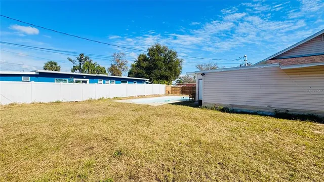 a view of swimming pool with an outdoor space
