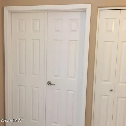 a view of a closet area