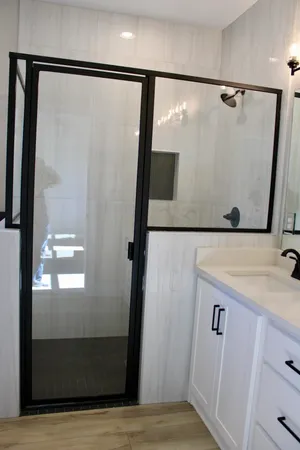 a close view of closet