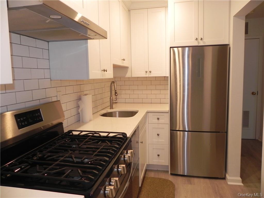1250 North Avenue, Unit 209 New Rochelle, NY 10804 - Photo 4 of 26 a kitchen with a stove a refrigerator and a sink