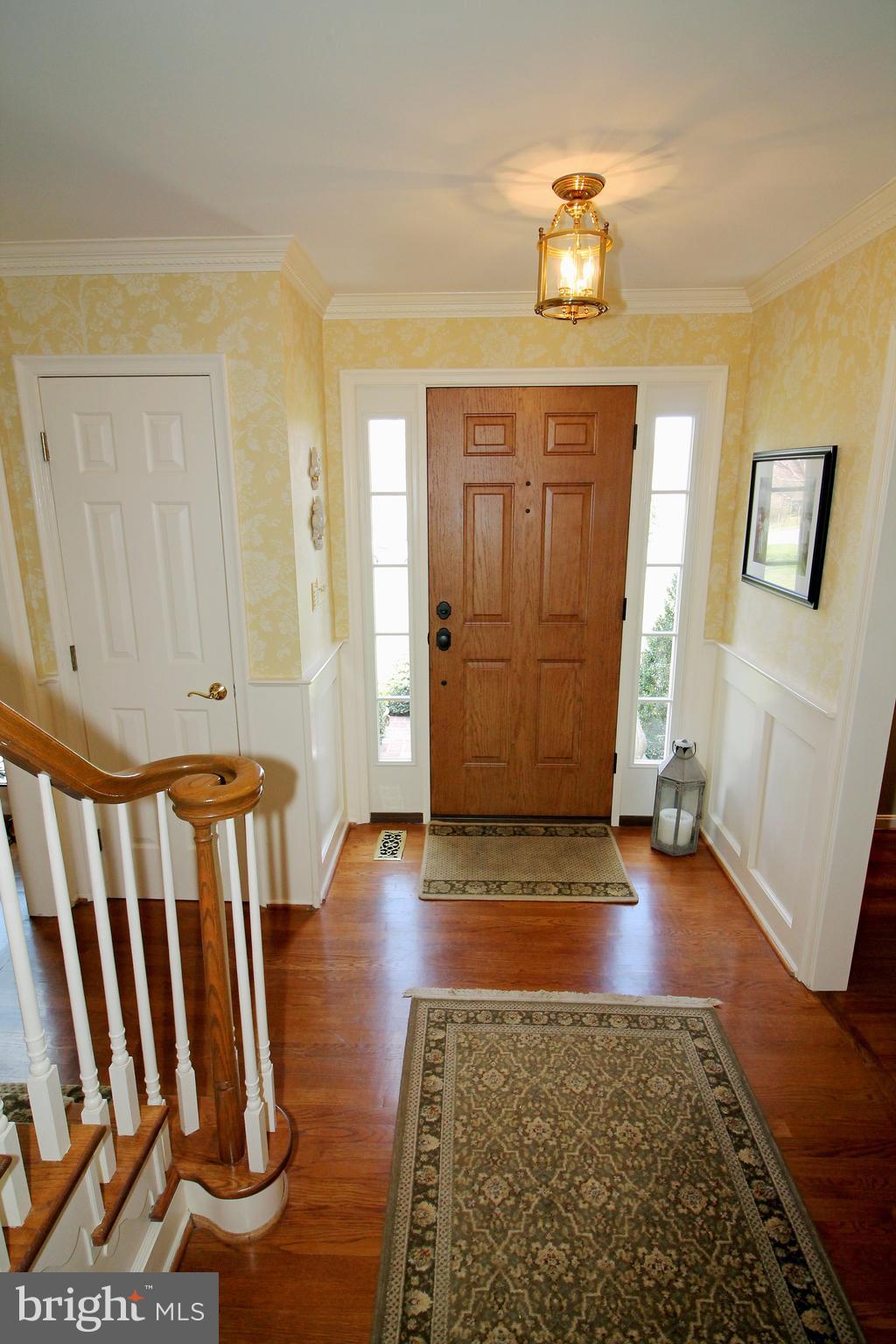 1003 Valewood Road Towson, MD 21286 - Photo 5 of 53 Entry foyer - new door with sidelights, wood floor