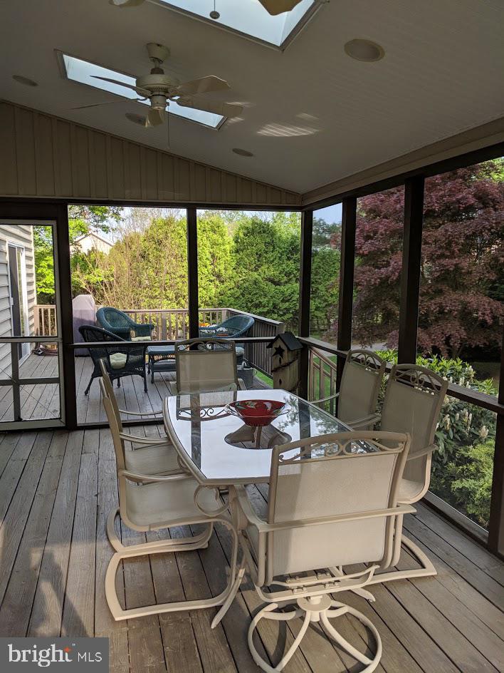 1003 Valewood Road Towson, MD 21286 - Photo 47 of 53 Screened porch - skylites