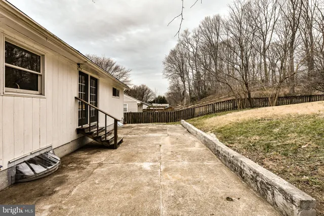 a view of outdoor space with seating