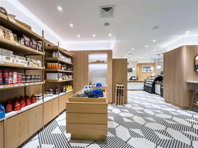 a view of a swimming pool with a lounge chair