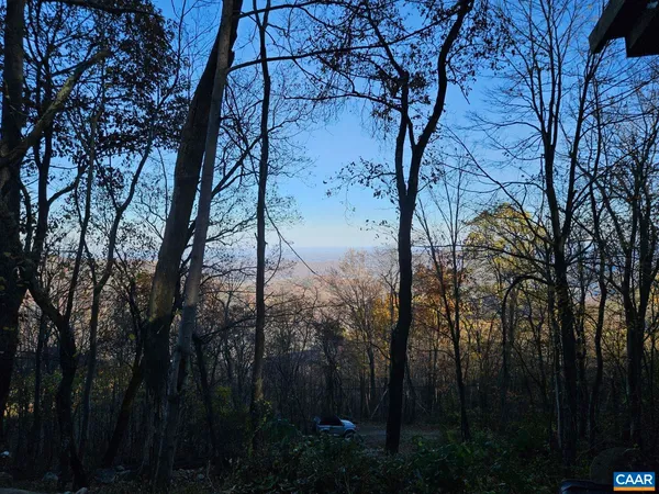 a view of a backyard of the house