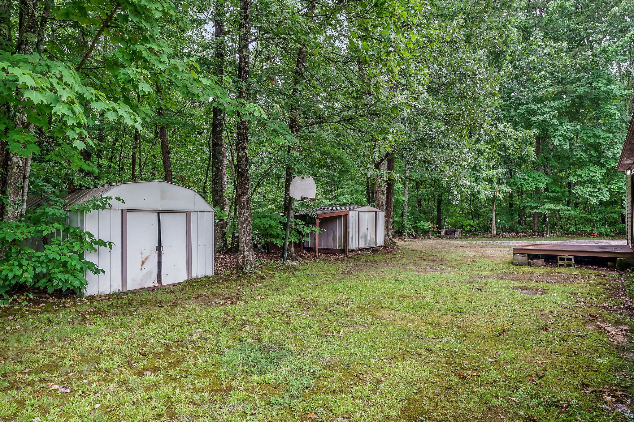 569 Robs Road Grimsley, TN 38565 - Photo 21 of 40 a backyard of a house with yard and trampoline