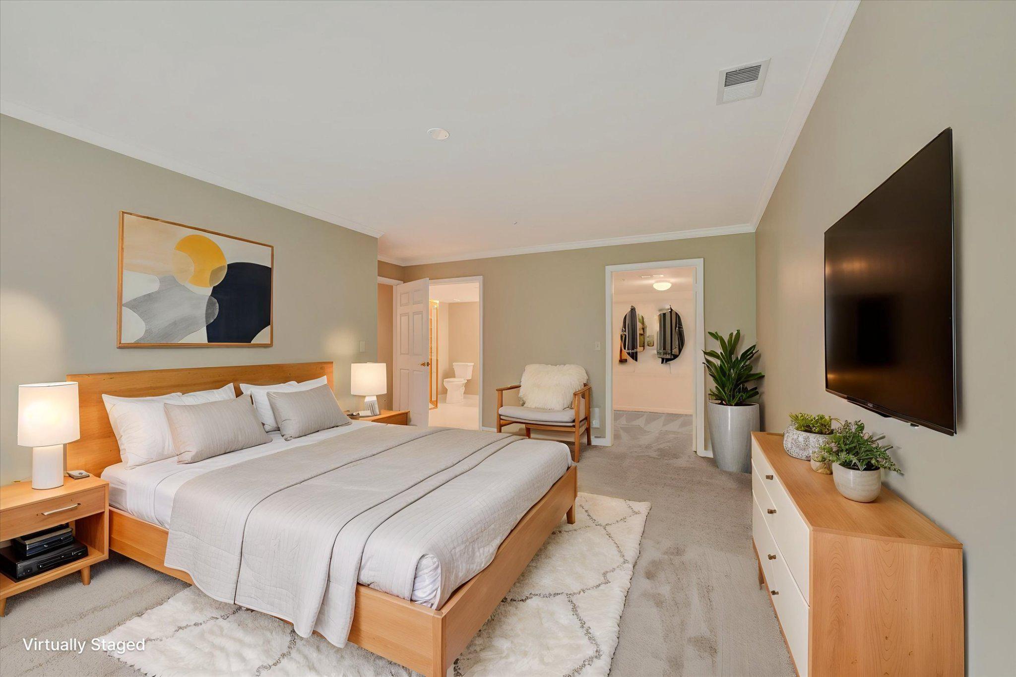 12310 Rosslare Ridge Road, Unit 405 Lutherville-Timonium, MD 21093 - Photo 24 of 36 Virtually staged primary bedroom.