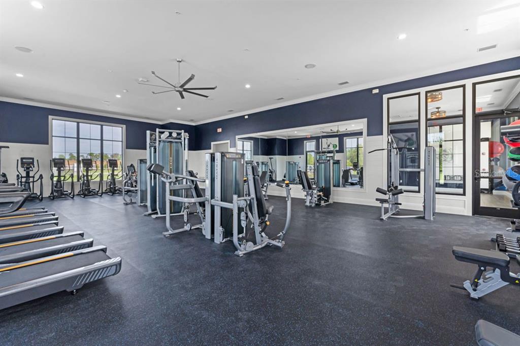 2851 House Finch Road St. Cloud, FL 34773 - Photo 25 of 52 a view of a room with gym equipment