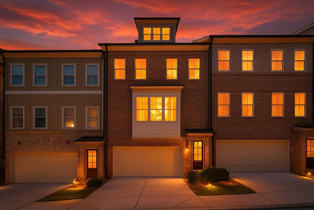 a front view of a house