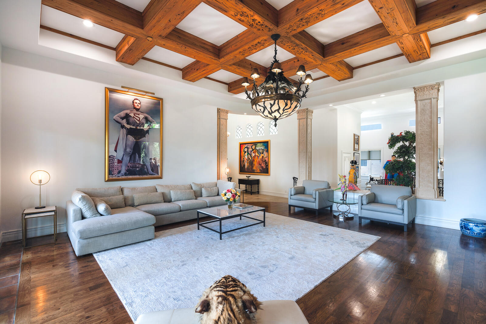 700 Northeast 45th Road Boca Raton, FL 33431 - Photo 31 of 62 a living room with furniture or chandelier and a wooden floor