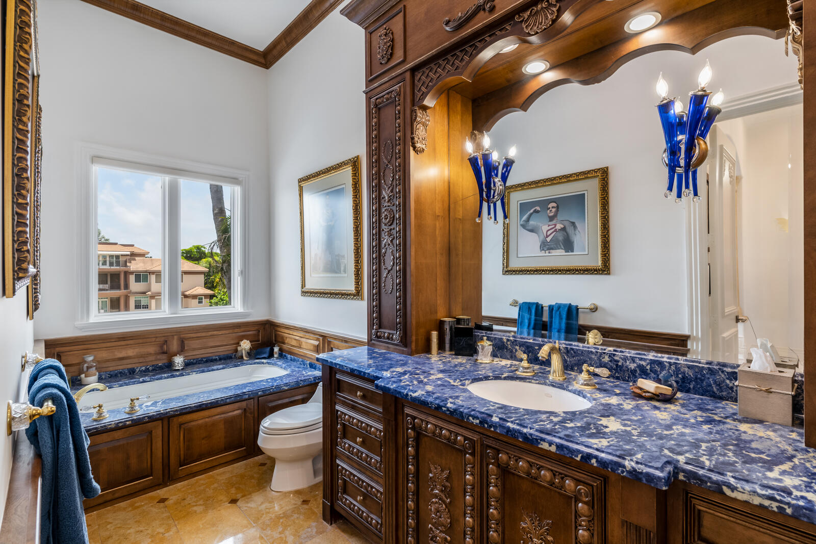700 Northeast 45th Road Boca Raton, FL 33431 - Photo 53 of 62 a bathroom with a granite countertop sink and a mirror