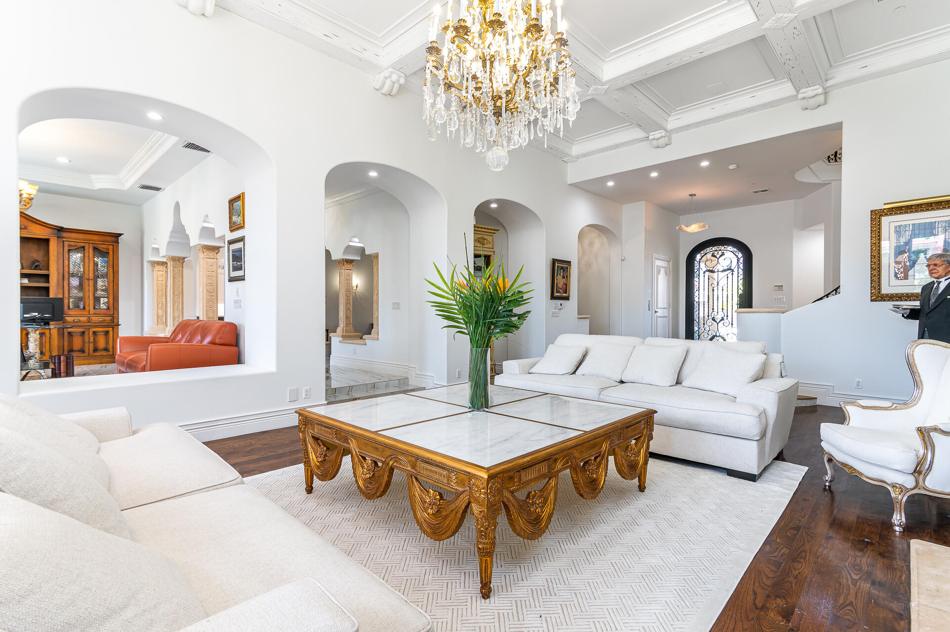 700 Northeast 45th Road Boca Raton, FL 33431 - Photo 8 of 62 a living room with furniture and a chandelier