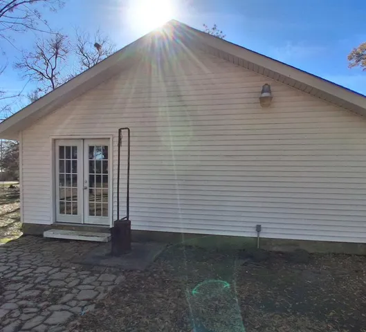 a backyard of a house