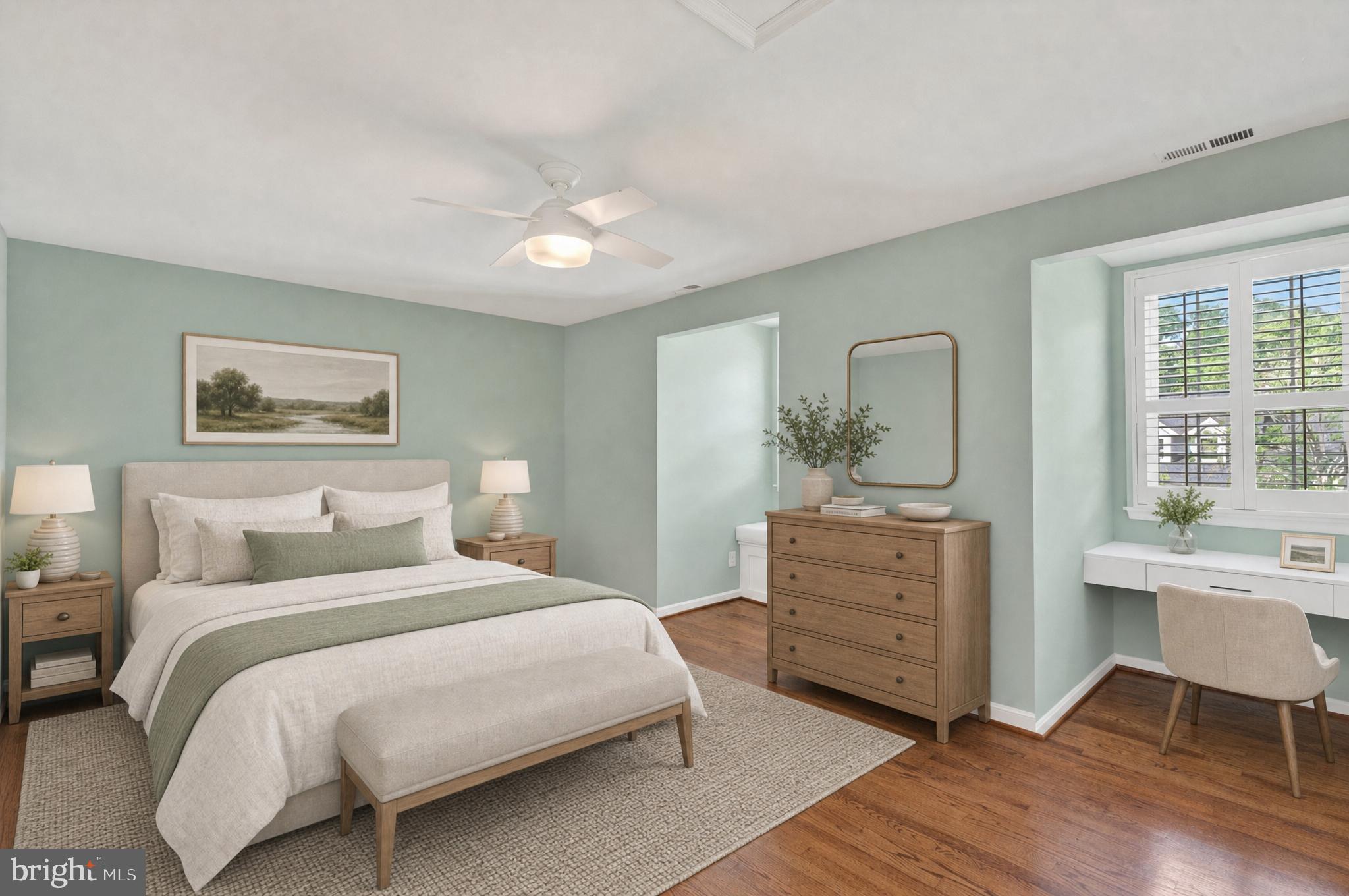 6 Nearfield Road Lutherville-Timonium, MD 21093 - Photo 51 of 71 a bedroom with a bed and a desk