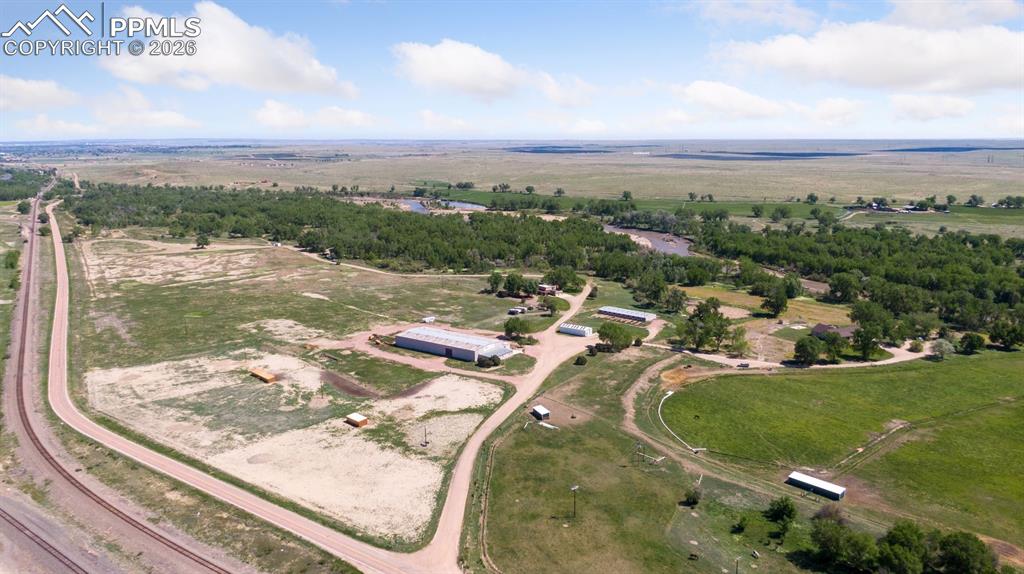 16990 Old Pueblo Road Fountain, CO 80817 - Photo 2 of 50 Aerial View of Entire 35 acre Homestead Parcel