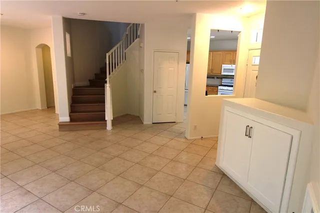 a view of a bathroom from a hallway