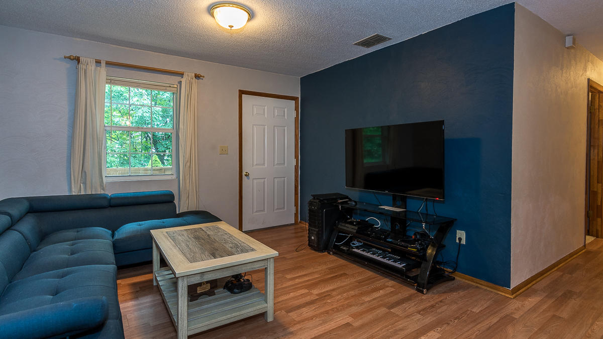 1136 Quarry Road Blue Ridge, VA 24064 - Photo 5 of 29 a living room with furniture and a flat screen tv