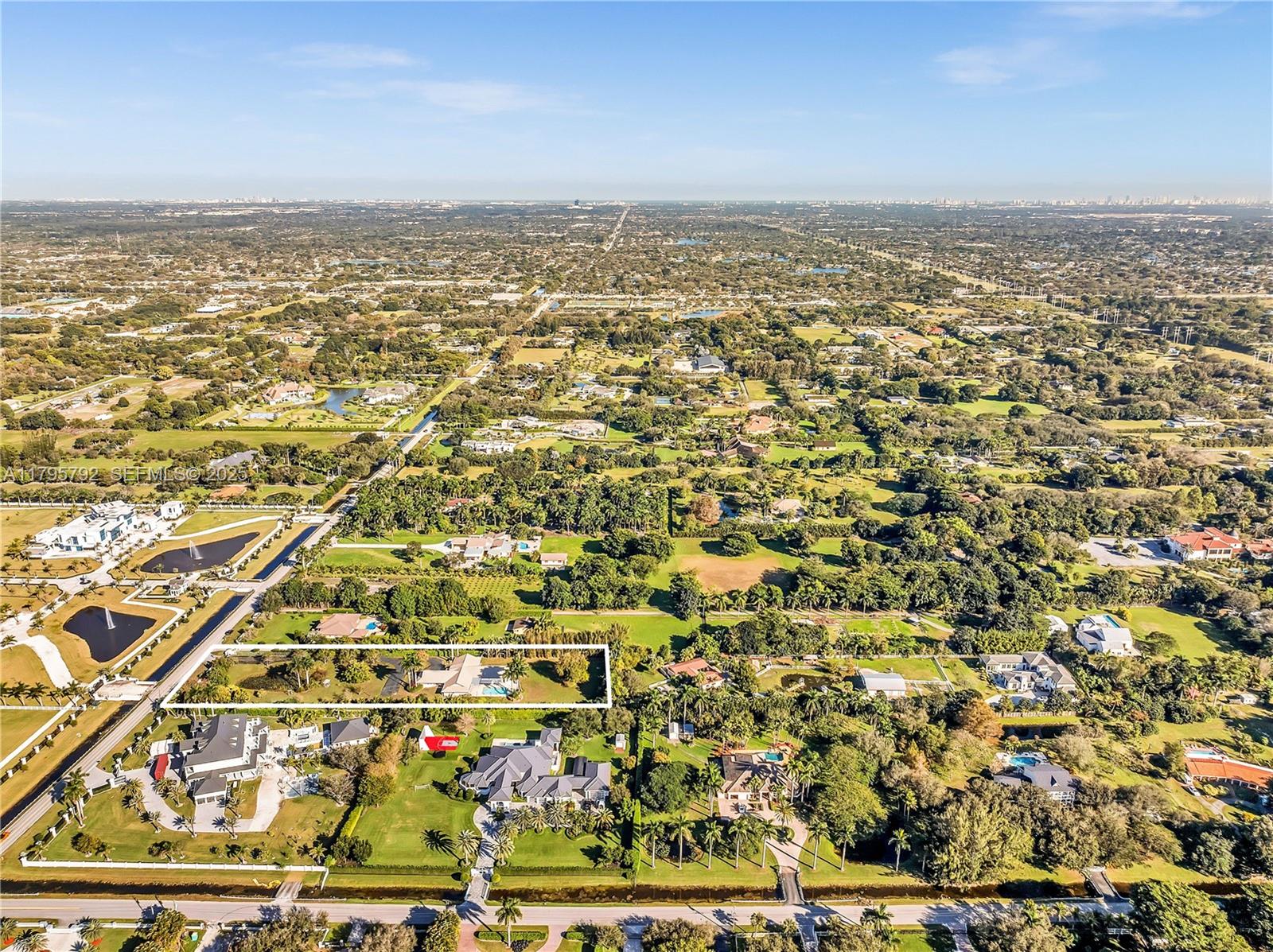 13494 Stirling Road Southwest Ranches, FL 33330 - Photo 78 of 79 an aerial view of residential building and ocean