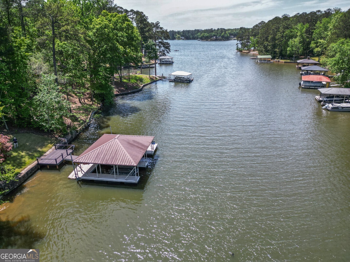 71 Canvasback Court Monticello, GA 31064 - Photo 18 of 79 a view of a lake with houses