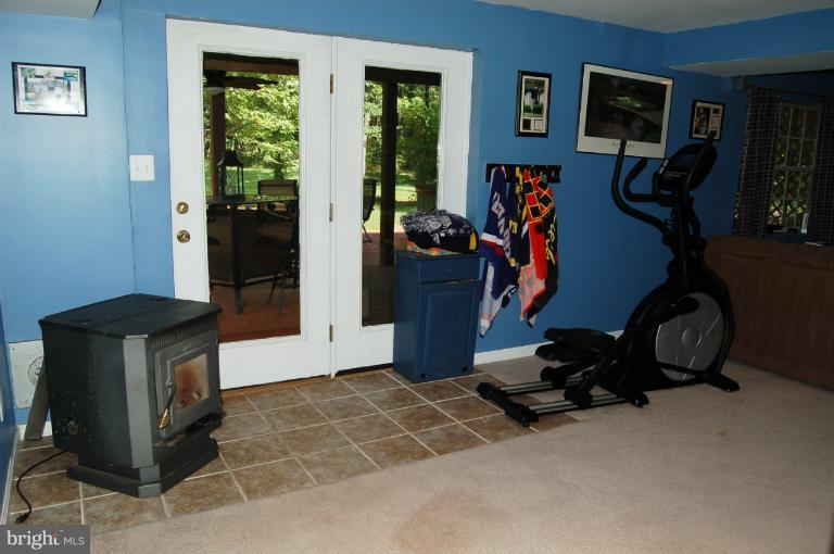 3885 Dumfries Road Catlett, VA 20119 - Photo 28 of 29 Recreation Room with Pellet Stove&Walk-Out