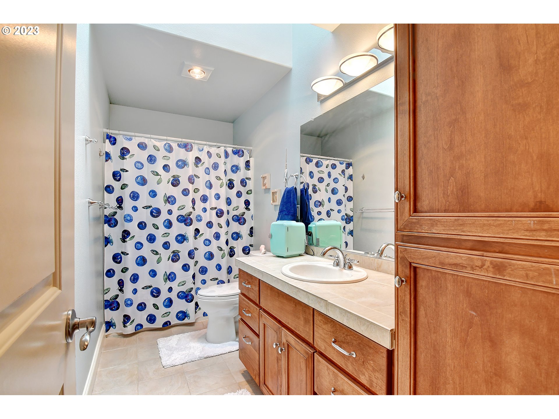 907 North 7th Circle Ridgefield, WA 98642 - Photo 34 of 47 a bathroom with a sink mirror and vanity