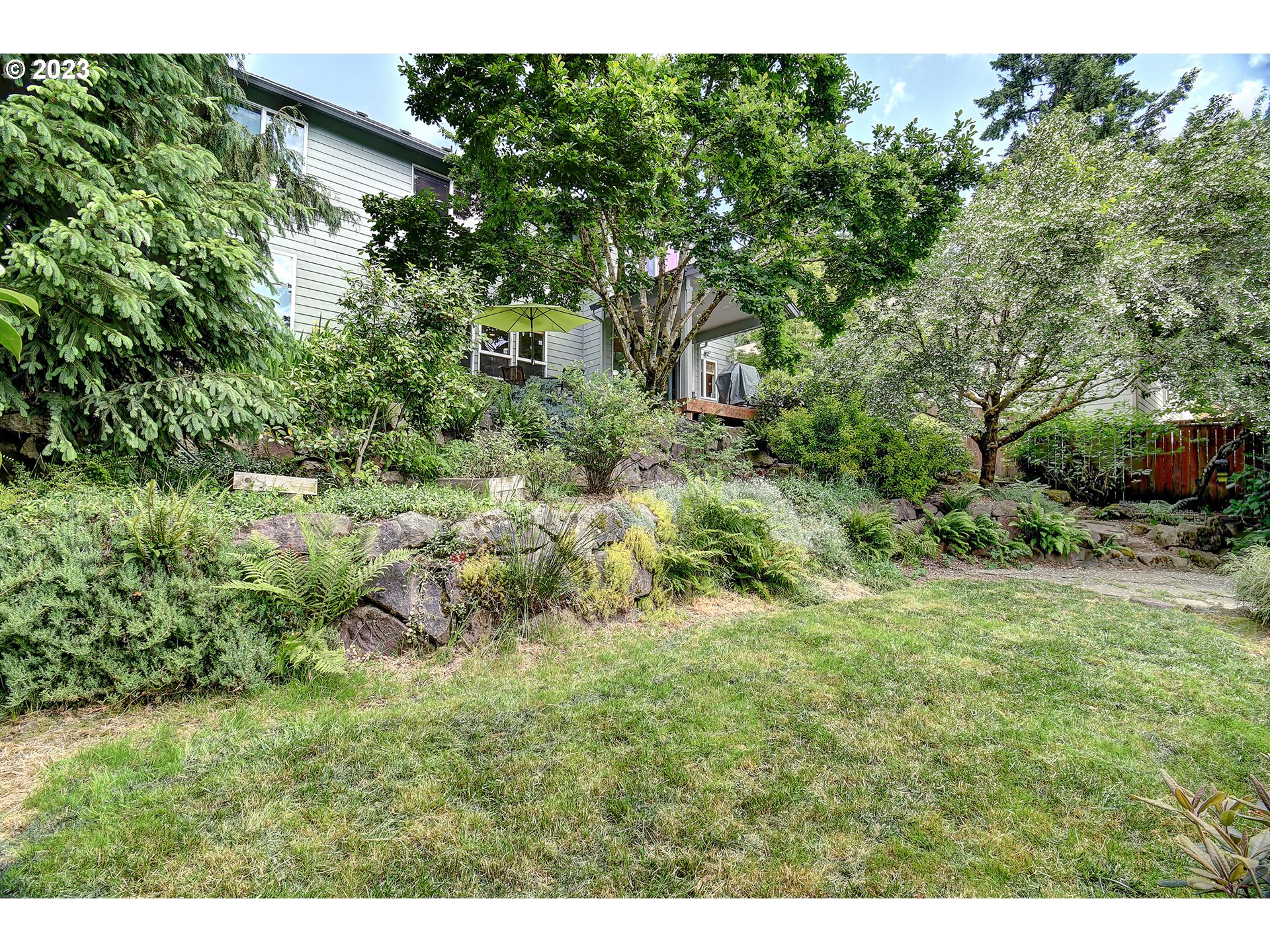 907 North 7th Circle Ridgefield, WA 98642 - Photo 40 of 47 a view of a lush green forest with lots of trees