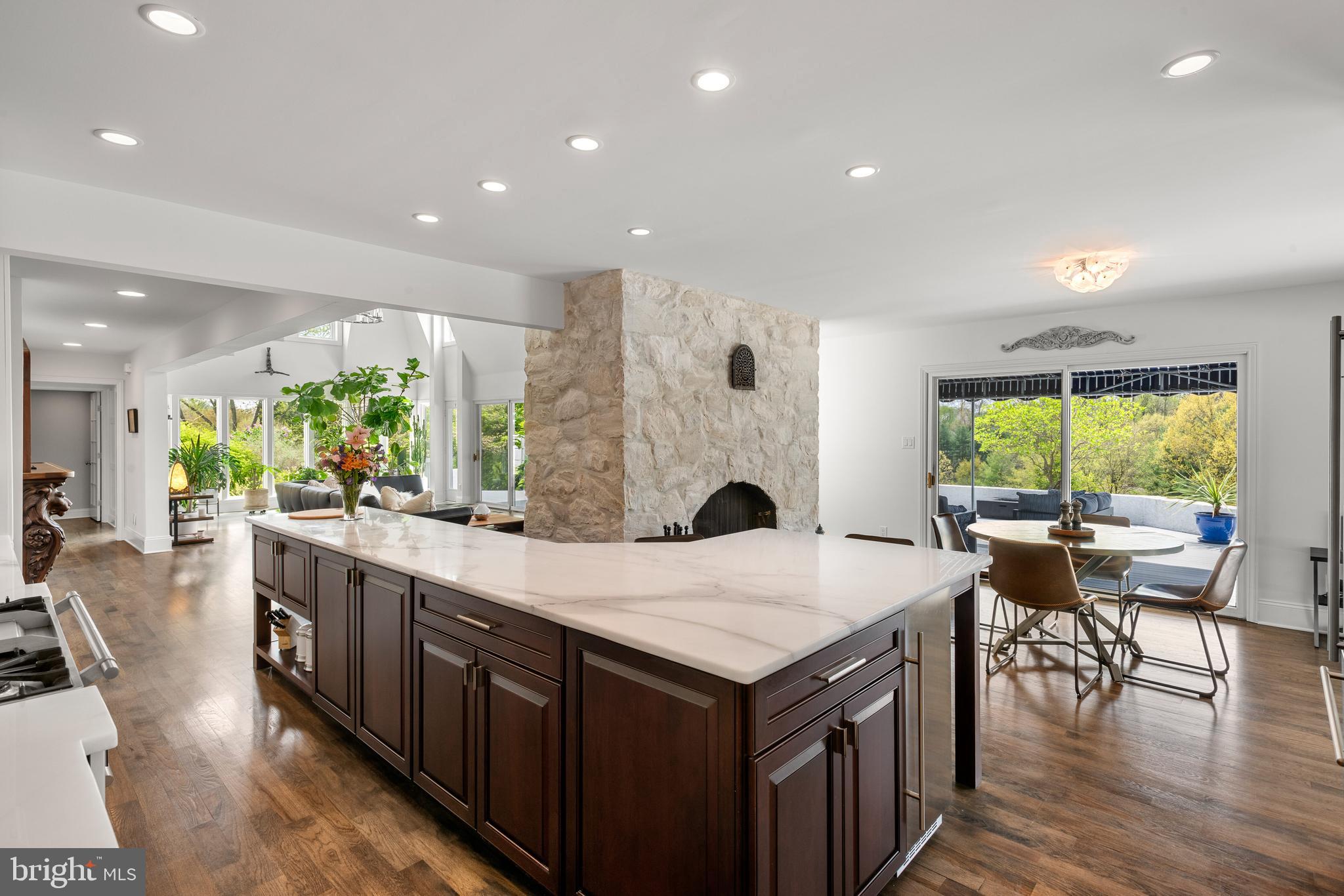238 Ravenscliff Road Wayne, PA 19087 - Photo 31 of 74 a large kitchen with kitchen island a large island in it