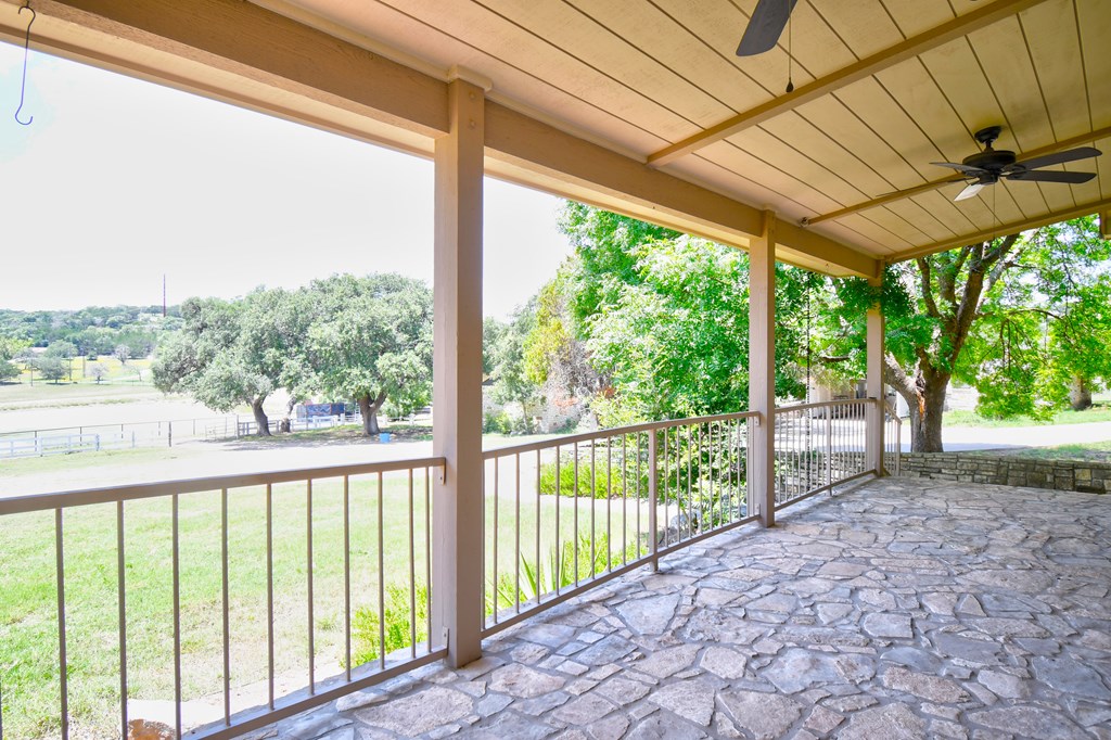155 B Nimitz Road Kerrville, TX 78028 - Photo 4 of 30 a view of a porch with a large window