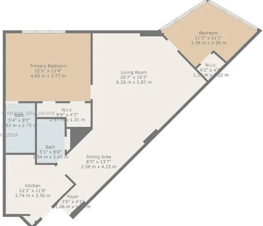 $3,550 | 999 Brickell Bay Drive, Unit 710, Miami, FL 33131