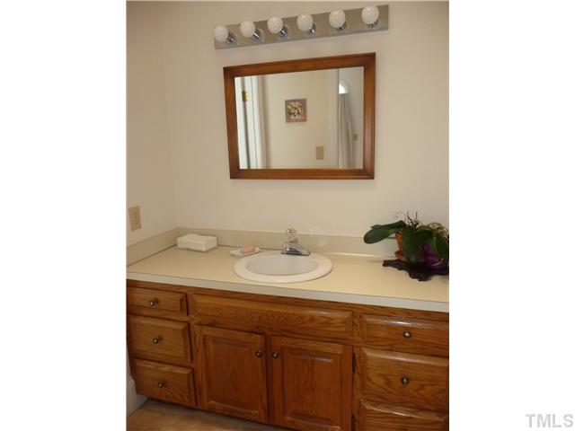 9916 Baileywick Road Raleigh, NC 27613 - Photo 22 of 25 a bathroom with a sink and a mirror