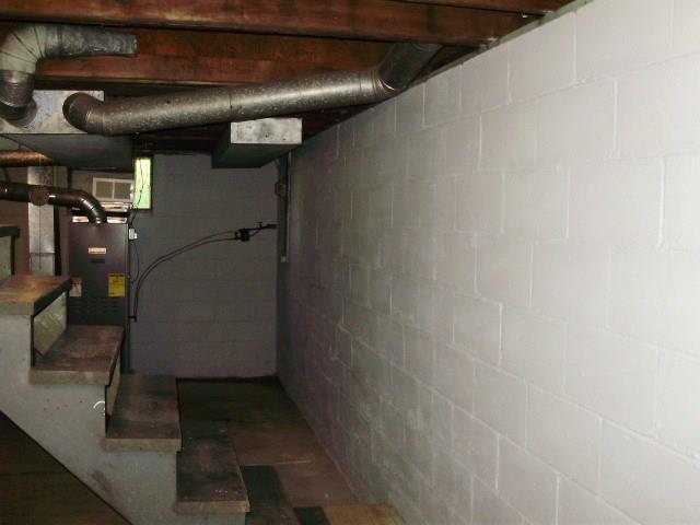 54 Grange Road Coal Center, PA 15423 - Photo 21 of 23 back of basement showing stairway to upstairs