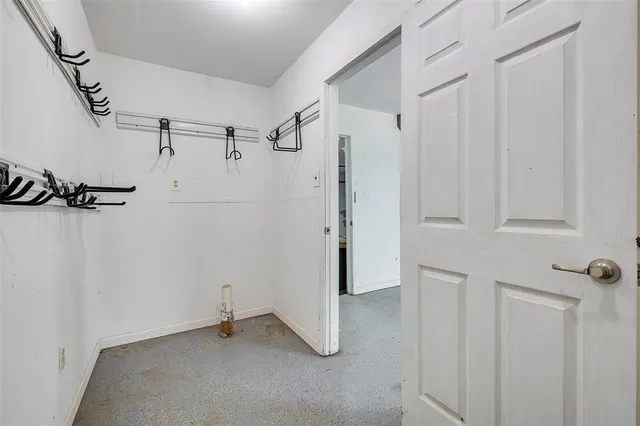 a view of a car garage