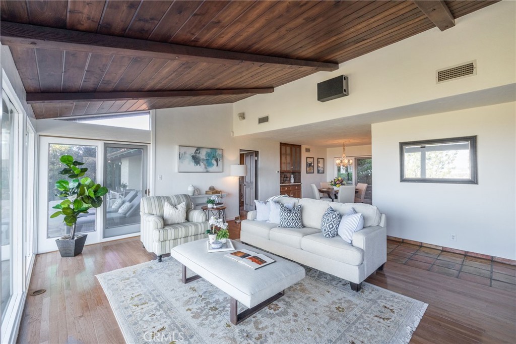 22 Deerhill Drive Rolling Hills Estates, CA 90274 - Photo 11 of 39 a living room with furniture and wooden floor