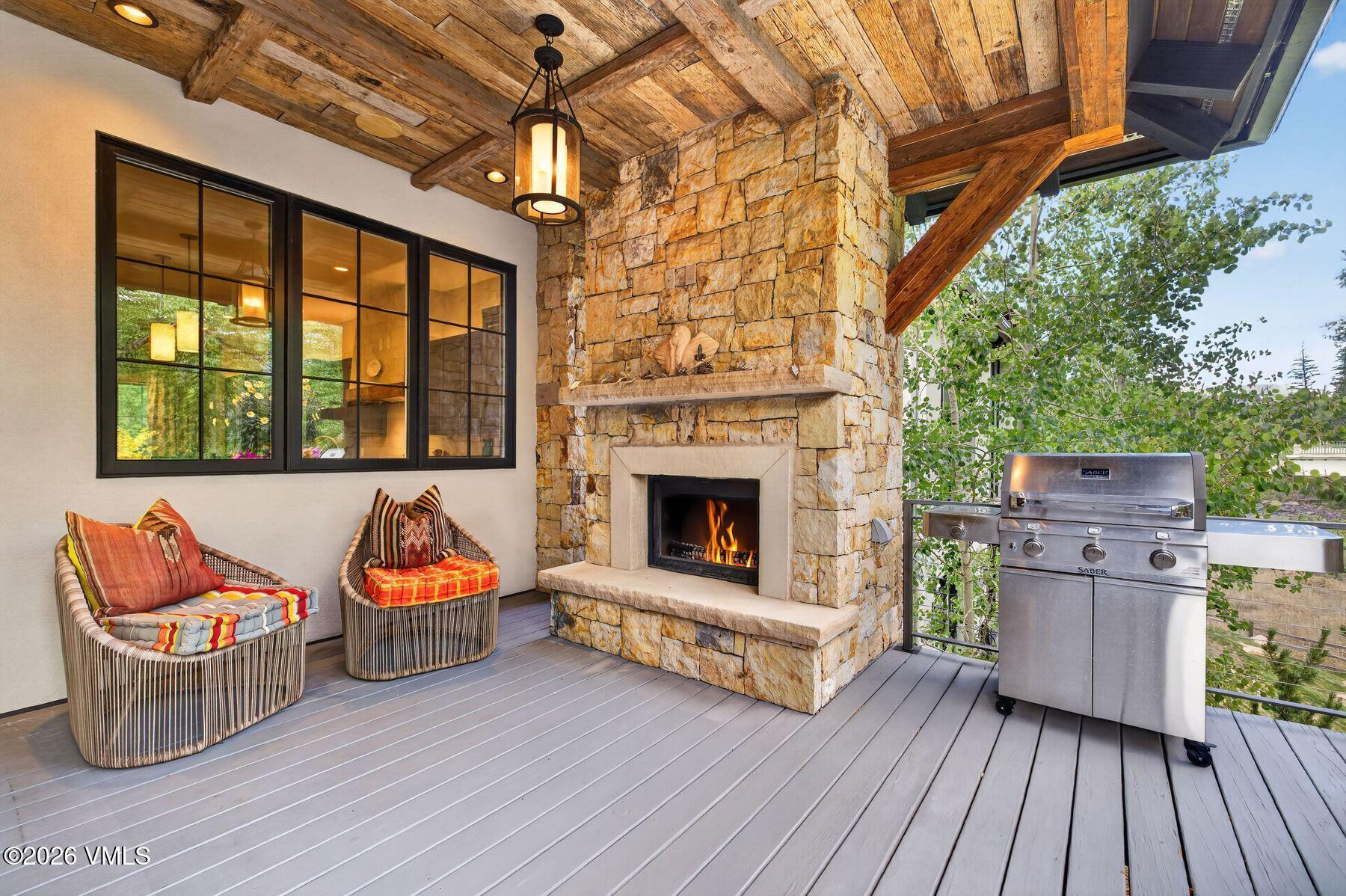 51 Anglers Way Edwards, CO 81632 - Photo 24 of 55 Deck Fireplace