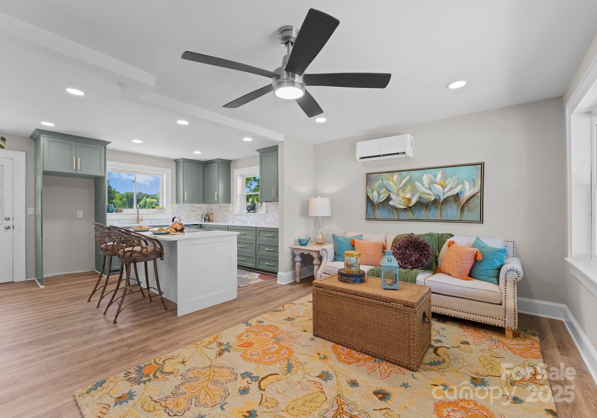 155 Jackson Road Salisbury, NC 28146 - Photo 2 of 26 a living room with furniture and kitchen view